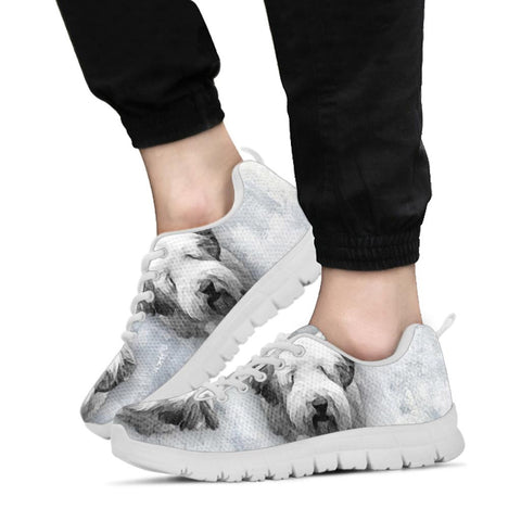 Bearded Collie Print Running Shoes