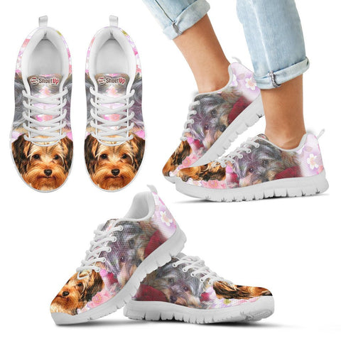 Lovely Yorkshire Terrier Print Running Shoes For Kids