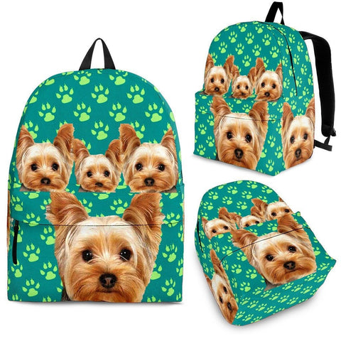 Yorkshire Terrier Print BackPack Express Shipping