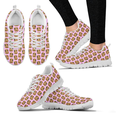 Tibetan Spaniel Pattern Print Sneakers For Women Express Shipping