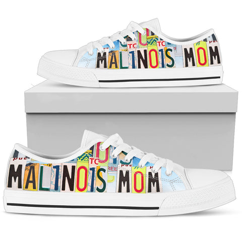 Cute Malinois Mom Low Top Canvas Shoes For Women