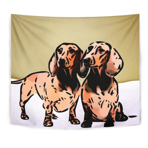 Dachshund Dog Print Tapestry