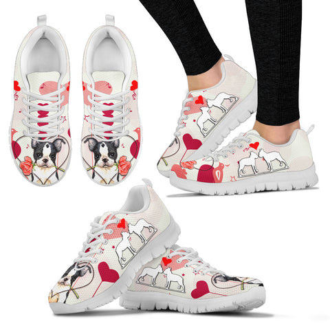 Valentine's Day Special Boston Terrier Print Running Shoes For Women