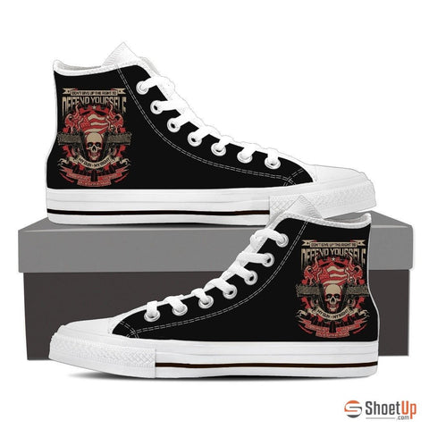 Defend Yourself Men's Canvas Shoes