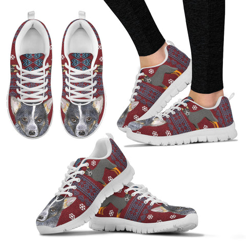 Australian Cattle Dog Print Christmas Running Shoes For Women