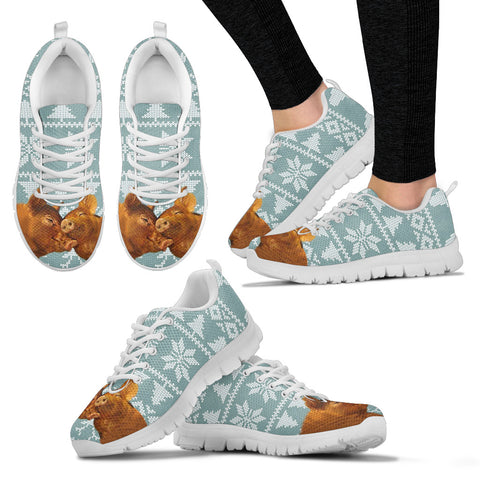 Duroc pig2 Print Christmas Running Shoes For Women