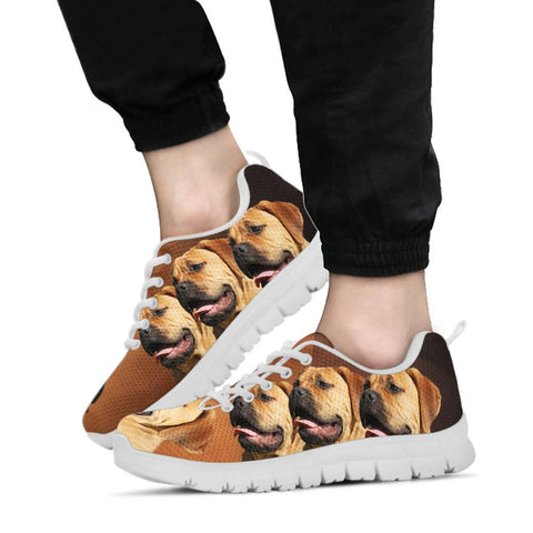Bullmastiff Print Running Shoes
