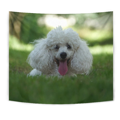 Cute Poodle Puppy Print Tapestry
