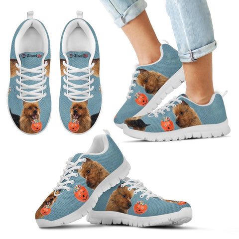 Australian Terrier Halloween Print Running Shoes For Kids