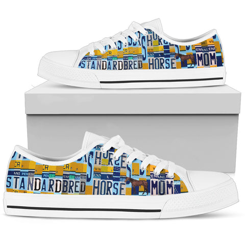 Standardbred Mom Print Low Top Canvas Shoes for Women