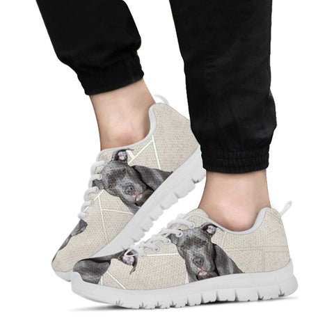 Cute American Pit Bull Terrier Print Running Shoes