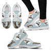 Whippet With Hearts Print Running Shoes For Women