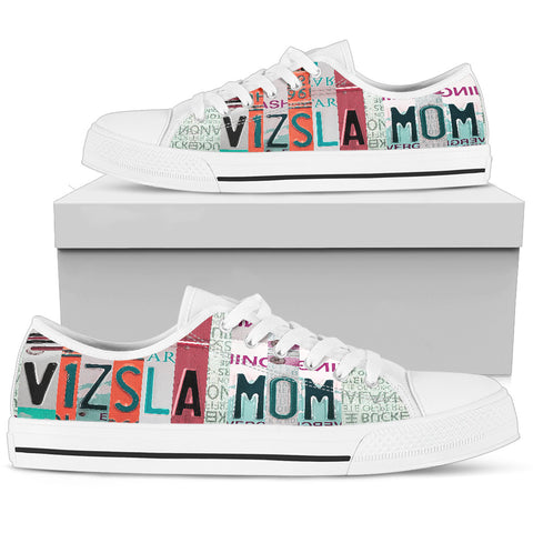 Vizsla Mom Print Low Top Canvas Shoes For Women- Limited Edition