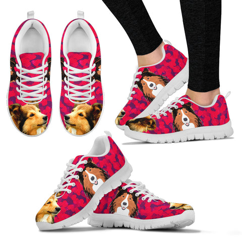 Valentine's Day SpecialShetland Sheepdog Print Running Shoes For Women
