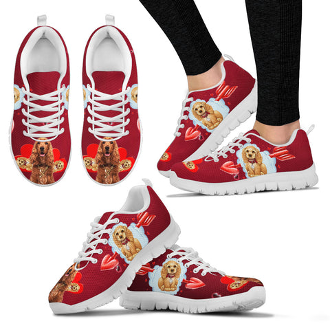 Valentine's Day SpecialEnglish Cocker Spaniel Print Running Shoes For Women