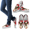 Chihuahua On Red Print Slip Ons For Women