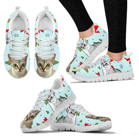 Singapura Cat Christmas Running Shoes For Women