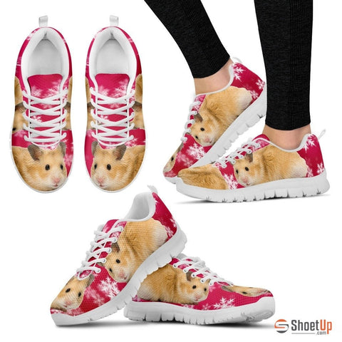 Syrian Hamster Print (Black/White) Running Shoes For Women