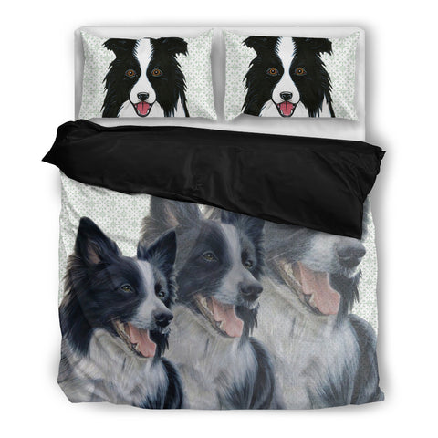 Amazing Border Collie Dog Print Bedding Set