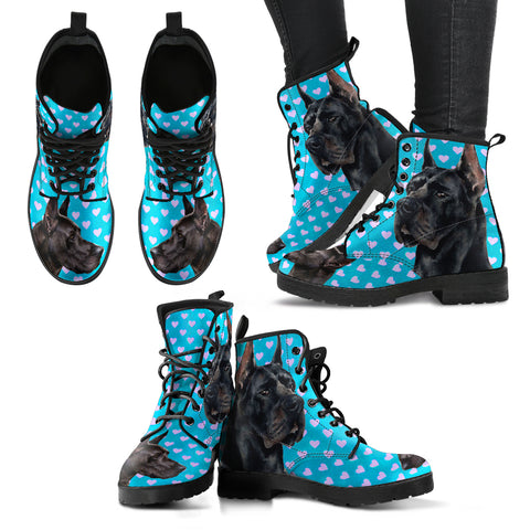 Valentine's Day SpecialGreat Dane Dog Print Boots For Women