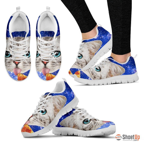 Cat Eat Pizza Running Shoes3D Print For Women