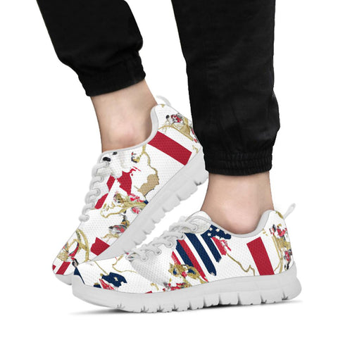 [AI Generated] Maltese Dog From Georgia Print Sneakers