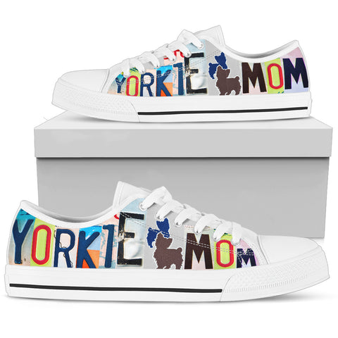 Women's Low Top Canvas Shoes For Yorkie Mom
