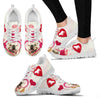 Valentine's Day Special Bulldog Print Running Shoes For Women