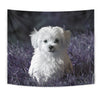 Lovely Maltese Dog Print Tapestry