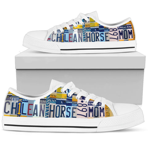 Chilean horse Mom Print Low Top Canvas Shoes for Women