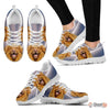 Customized Dog Print (White/Black) Running Shoes For WomenDesigned By Raffaella Belletti(2032)
