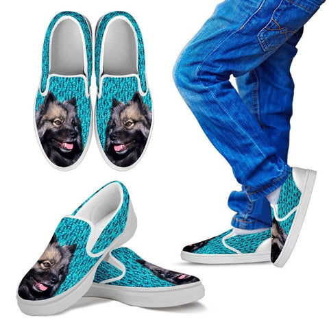 Keeshond Dog Slip Ons For Kids