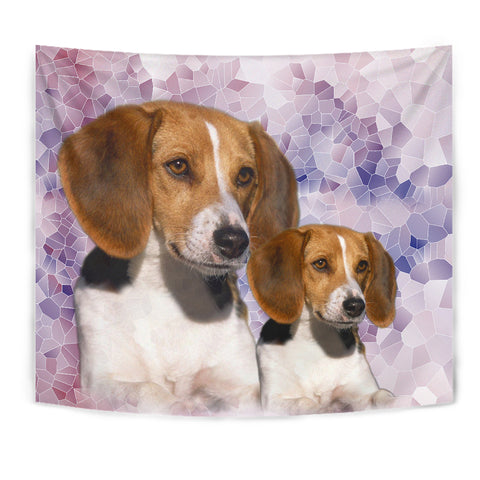 Amazing American Foxhound Dog Print Tapestry