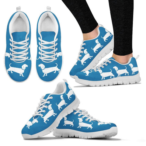 Cute Dachshund Dog Print Running Shoes For Women