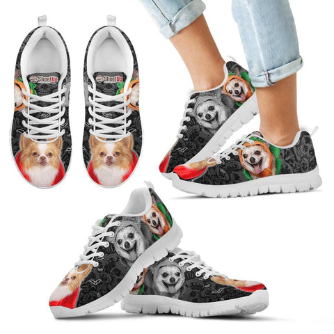 Chihuahua Halloween Print Running Shoes For Kids