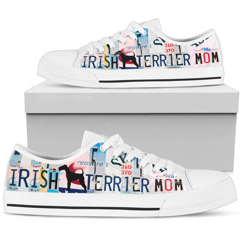 Irish Terrier Mom Print Low Top Canvas Shoes for Women