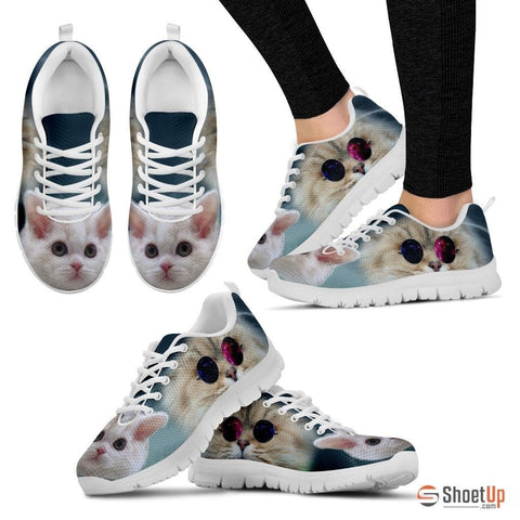 Cute Selkirk Rex Cat Print Running Shoe For Women