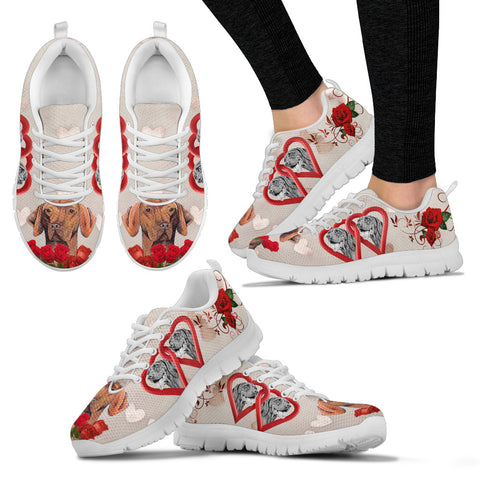 Valentine's Day SpecialVizsla Dog Print Running Shoes For Women