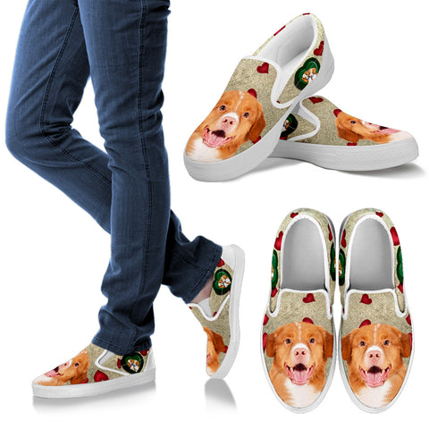 Valentine's Day SpecialNova Scotia Duck Tolling Retriever Print Slip Ons For Women