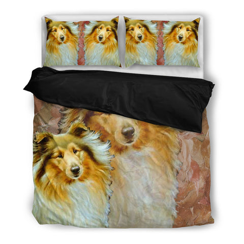 Amazing Collie Dog Print Bedding Set