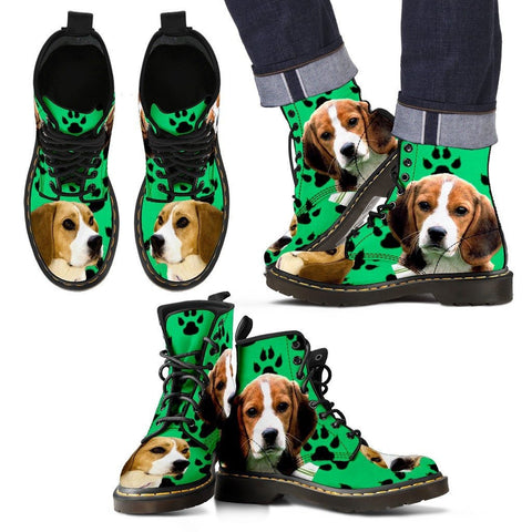 Paws Print Beagle Boots For MenLimited EditionExpress Shipping