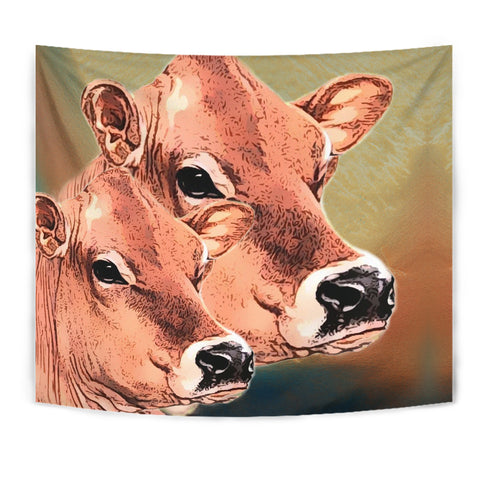 Jersey Cattle (Cow) Print Tapestry
