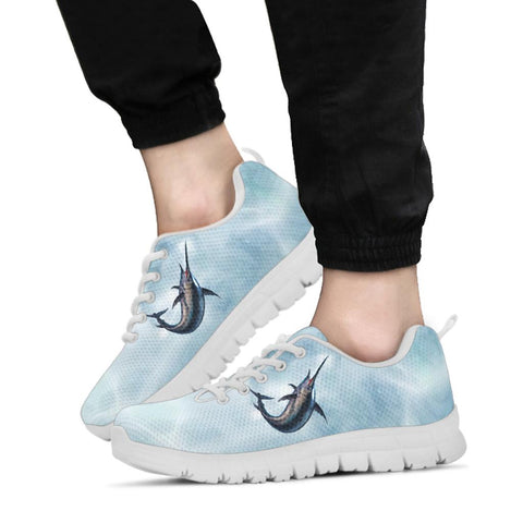 Swordfish Fish Print Sneakers