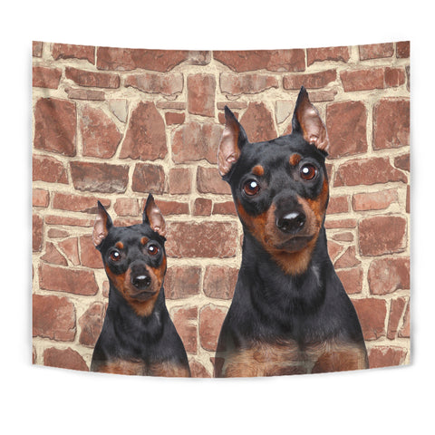 Miniature Pinscher Dog Print Tapestry