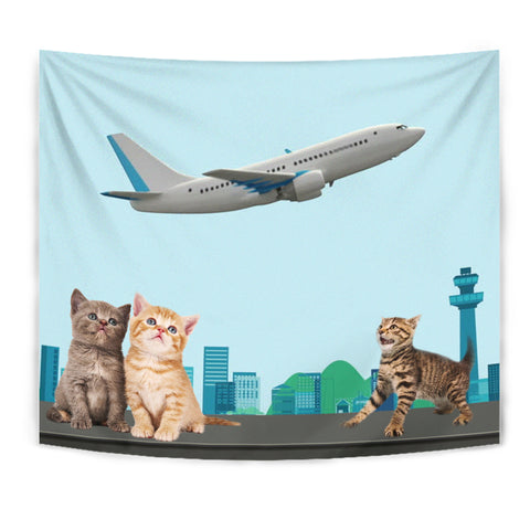 Happy Cats Print Tapestry