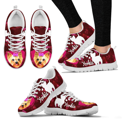 Valentine's Day SpecialYorkshire Terrier Print Running Shoes For Women