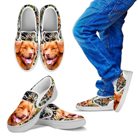 Amazing Nova Scotia Duck Tolling Retriever Print Slip Ons For KidsExpress Shipping