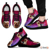 Cute Silky Terrier Print Sneakers For Men(WhiteBlack)