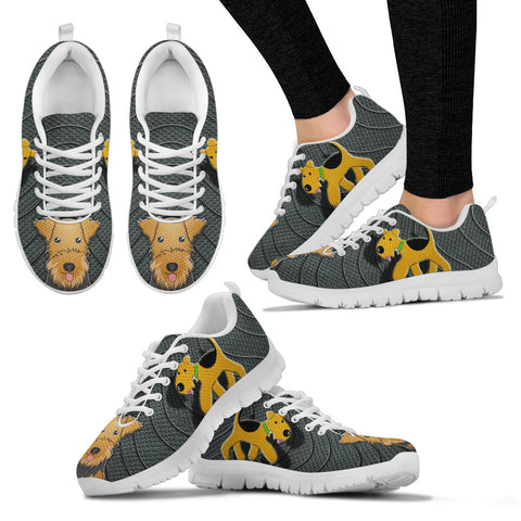 Airedale Terrier Print Running Shoes For Women