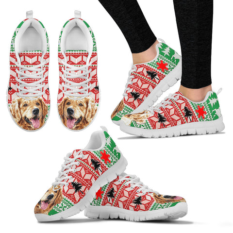 Golden Retriever Christmas Running Shoes For Women